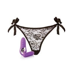 Sensuelle Pleasure Panty Bullet w/Remote Control - 15 Function Purple