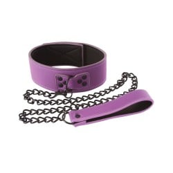 NS Novelties Lust Bondage Collar - Purple