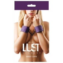 NS Novelties Lust Bondage Wrist Cuffs - Purple