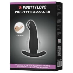 Pretty Love Eudora Vibrating Prostate Massager - 7 Function Black