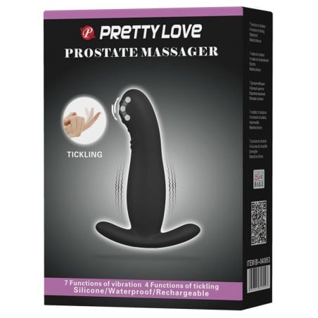 Pretty Love Eudora Vibrating Prostate Massager - 7 Function Black