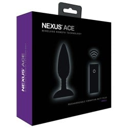 Nexus Ace Remote Control Butt Plug Small - Black