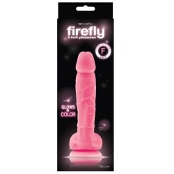 NS Novelties Firefly 5" Silicone Glowing Dildo - Pink