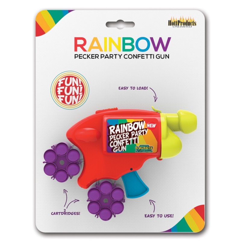 Rainbow Pecker Party Confetti Gun Rainbow Pecker Party Confetti Gun