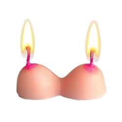 Boobie Party Candles - Pack of 3