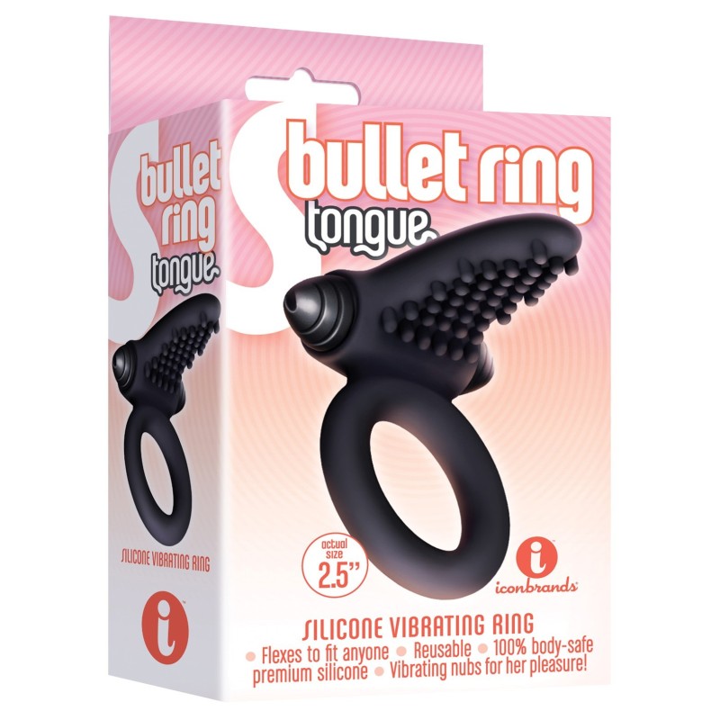 The 9's S Bullet Ring - Tongue The 9's S Bullet Ring - Tongue