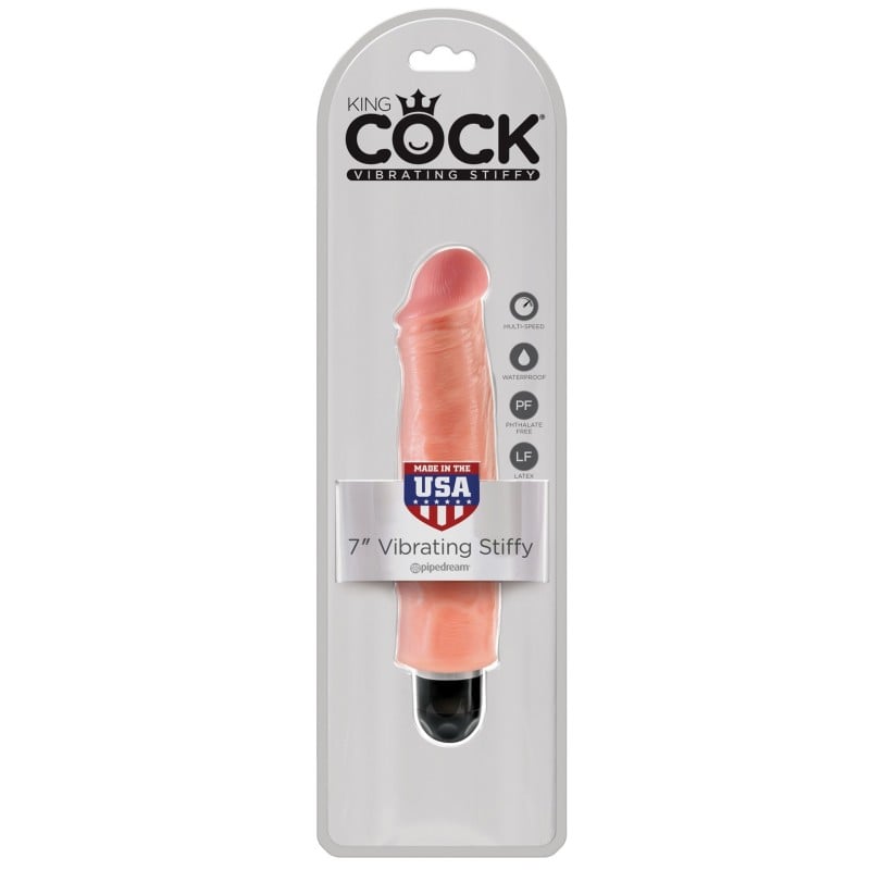 King Cock 7" Vibrating Stiffy - Flesh King Cock 7" Vibrating Stiffy - Flesh
