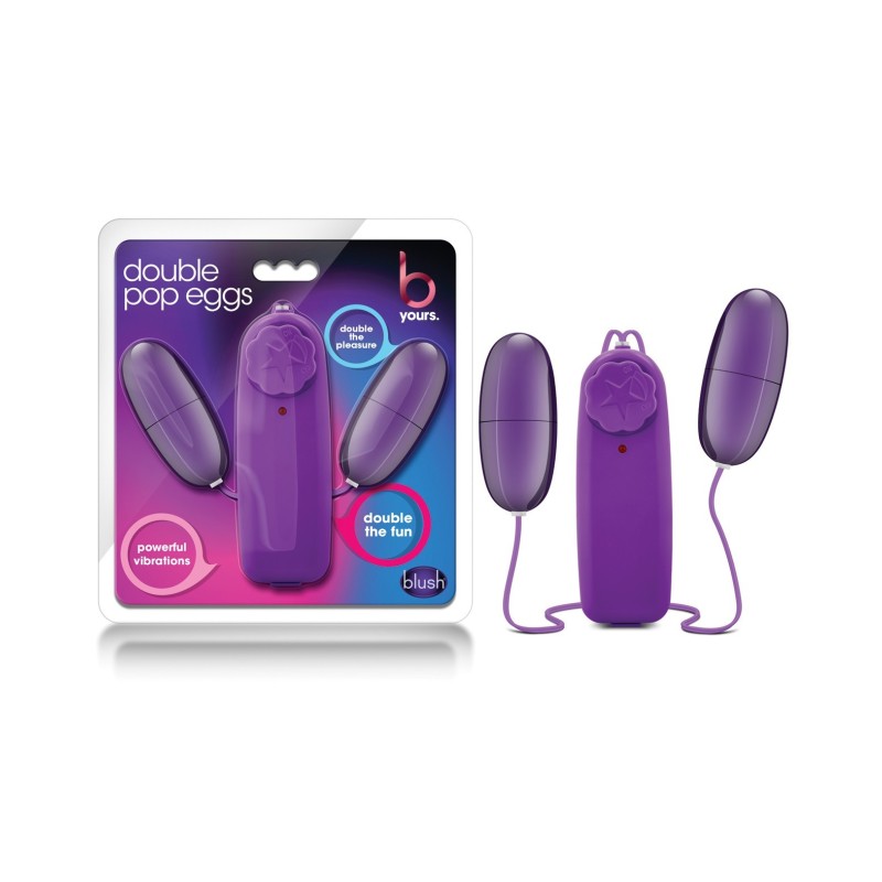 Blush B Yours Double Pop Eggs - Plum Blush B Yours Double Pop Eggs - Plum