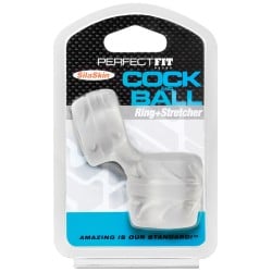 New Perfect Fit SilaSkin Cock and Ball Ring - Clear