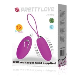 Pretty Love Jenny Remote Control Bullet - Purple