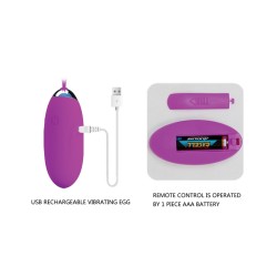 Pretty Love Jenny Remote Control Bullet - Purple