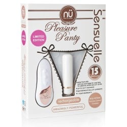 Sensuelle Pleasure Panty Bullet w/Remote Control - 15 Function White