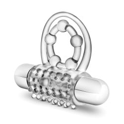 Blush Stay Hard Super Clitifier Cock Ring - Clear