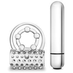 Blush Stay Hard Super Clitifier Cock Ring - Clear