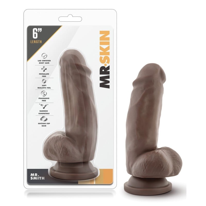 Blush Dr. Skin Mr. Skin 6" Dildo w/Suction Cup - Mr. Smith Blush Dr. Skin Mr. Skin 6" Dildo w/Suction Cup - Mr. Smith