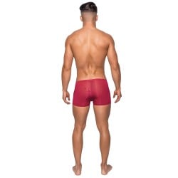 Seamless Sleek Short w/Sheer Pouch Red SM