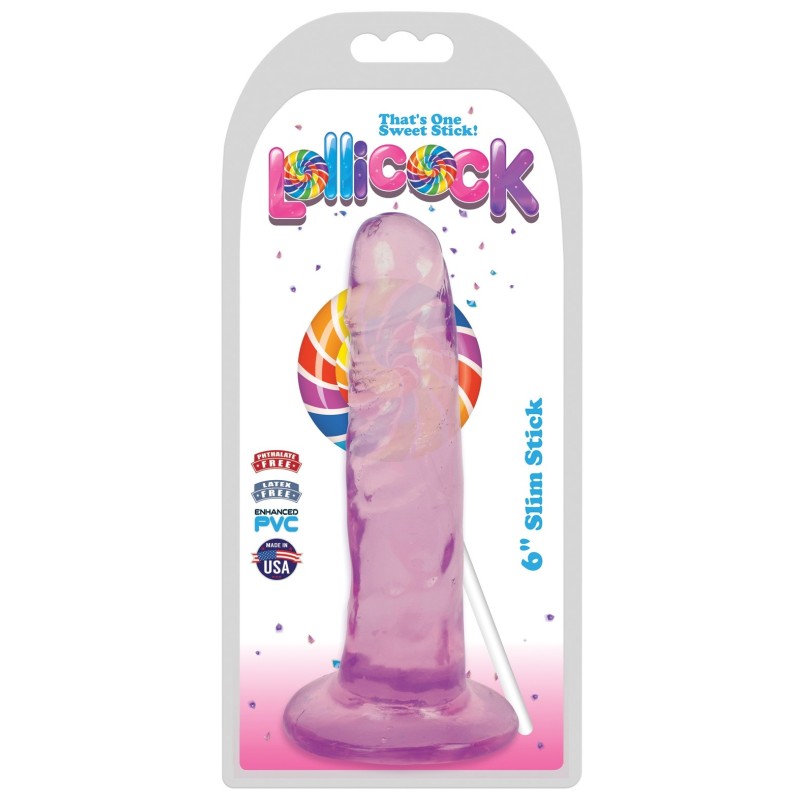 Curve Novelties Lollicock 6" Slim Stick - Grape Ice Curve Novelties Lollicock 6" Slim Stick - Grape Ice