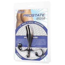Blue Line C&B 5" Male P-Spot Massager - Black