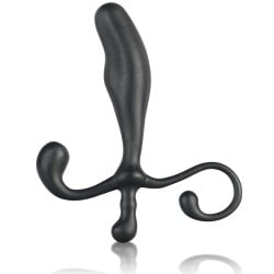 Blue Line C&B 5" Male P-Spot Massager - Black