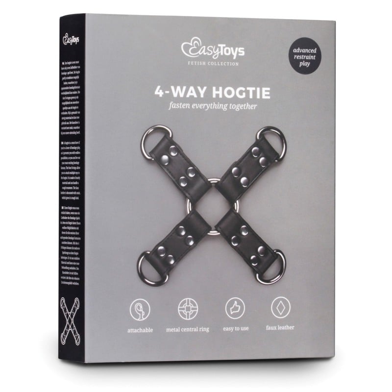 Easy Toys Faux Leather Hogtie - Black Easy Toys Faux Leather Hogtie - Black