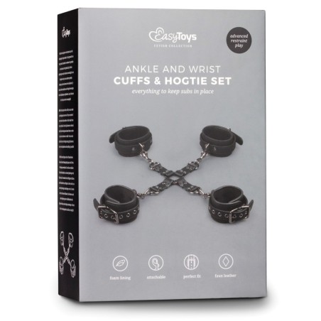 Easy Toys Hogtie w/Hand & Anklecuffs - Black