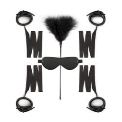 Easy Toys Beginners 6 Piece Beginners Bondage Set - Black