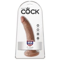 King Cock 7" Cock - Tan