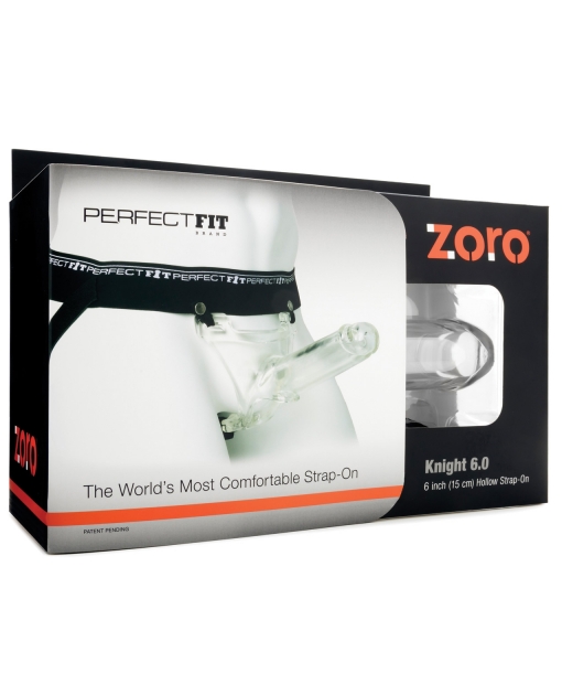 Perfect Fit Zoro Knight Hollow Strap-On - Clear