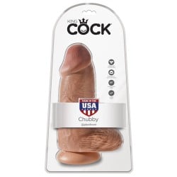 King Cock 9" Chubby - Tan