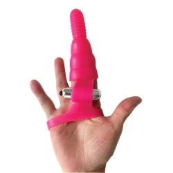 Wet Dreams Wrist Rider Finger Play Sleeve w/ Wrist Strap - Blue