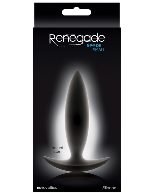NS Novelties Renegade Spade Small Butt Plug - Black