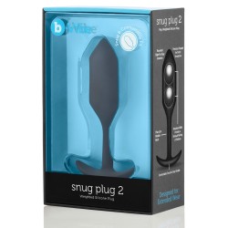 b-Vibe Weighted Snug Plug 2 - .114 g Black