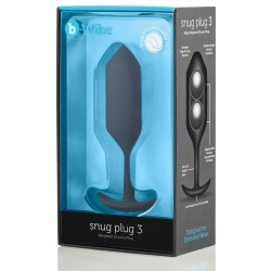 b-Vibe Weighted Snug Plug 3 - .180 g Black