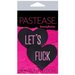 Pastease Let's Fuck Hearts - Black O/S