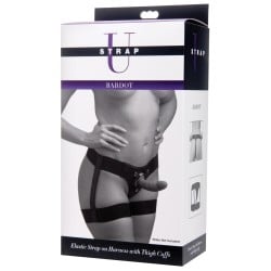 Strap U Bardot Elastic Strap-On Harness w/Thigh Cuffs