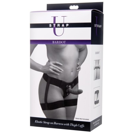 Strap U Bardot Elastic Strap-On Harness w/Thigh Cuffs