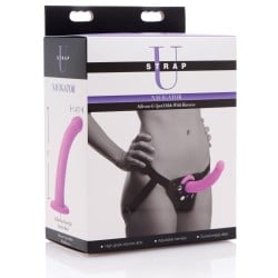 Strap U Navigator Silicone G Spot Dildo w/Harness
