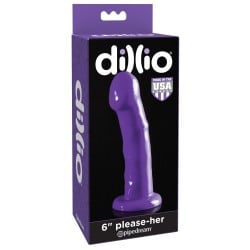 Dillio 6" Please Her - Purple