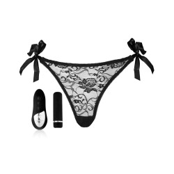 Sensuelle Pleasure Panty Bullet w/Remote Control - 15 Functions Black
