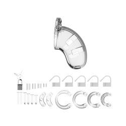 Shots Man Cage Chastity 3.5" Cock Cage Model 1 - Clear
