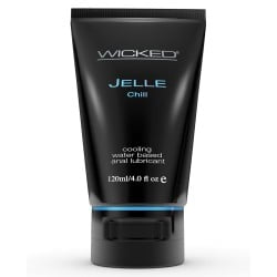 Wicked Sensual Care Jelle Cooling Waterbased Anal Gel Lubricant - 4 oz