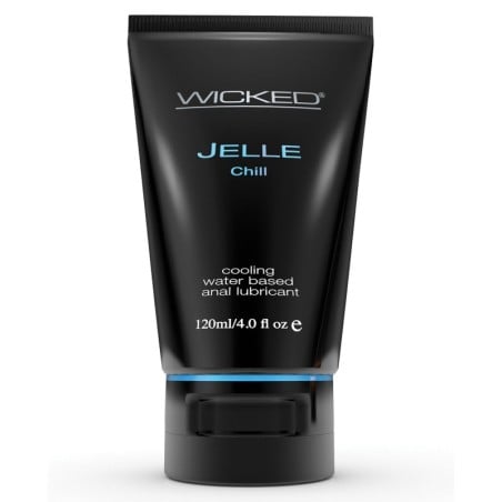 Wicked Sensual Care Jelle Cooling Waterbased Anal Gel Lubricant - 4 oz