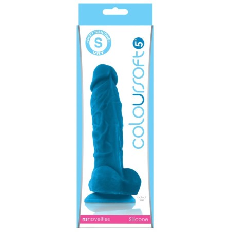 ColourSoft 5" Silicone Soft Dildo - Blue