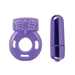 Neon Luv Touch Vibrating Couples Kit - Purple