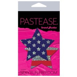 Pastease Glitter Patriotic Star - Red/Blue O/S