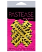 Pastease Caution Cross - Black/Yellow O/S