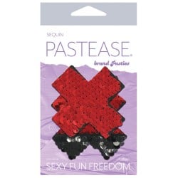 Pastease Color Changing Flip Sequins Cross - Red/Black O/S