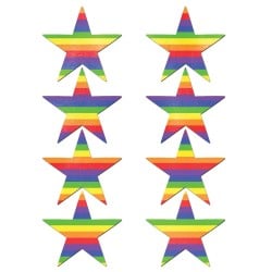 Pastease Mini Rainbow Stars - Pack of 8 O/S