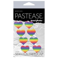 Pastease Mini Rainbow Heart - Pack of 8 O/S