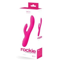 VeDO Rockie Rechargeable Dual Vibe - Foxy Pink